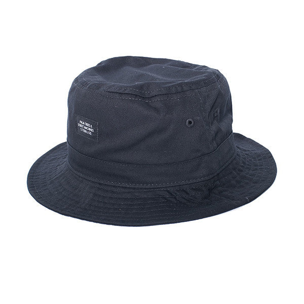 PTSM PATCH BUCKET HAT - BLACK