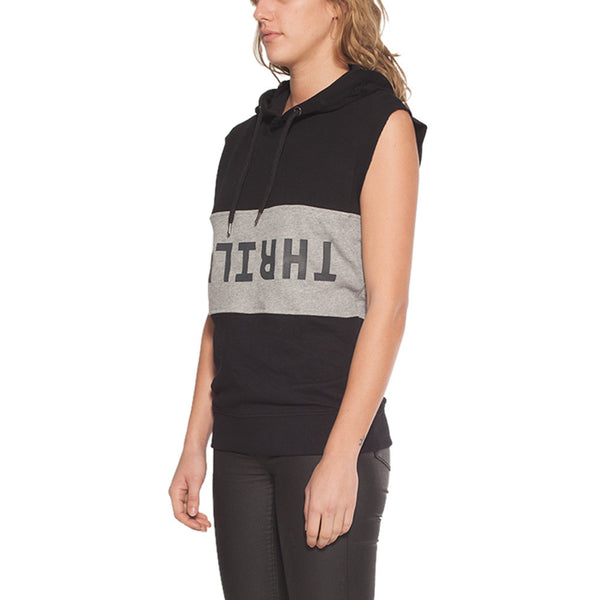 ATHLETIC CREW SWEAT - BLACK/GREY MARLE