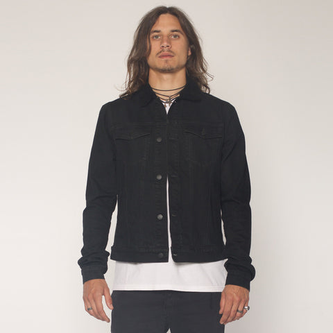 WANDERER SHERPA JACKET - FADED BLACK